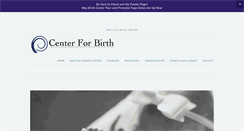 Desktop Screenshot of centerforbirth.com