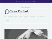 Tablet Screenshot of centerforbirth.com